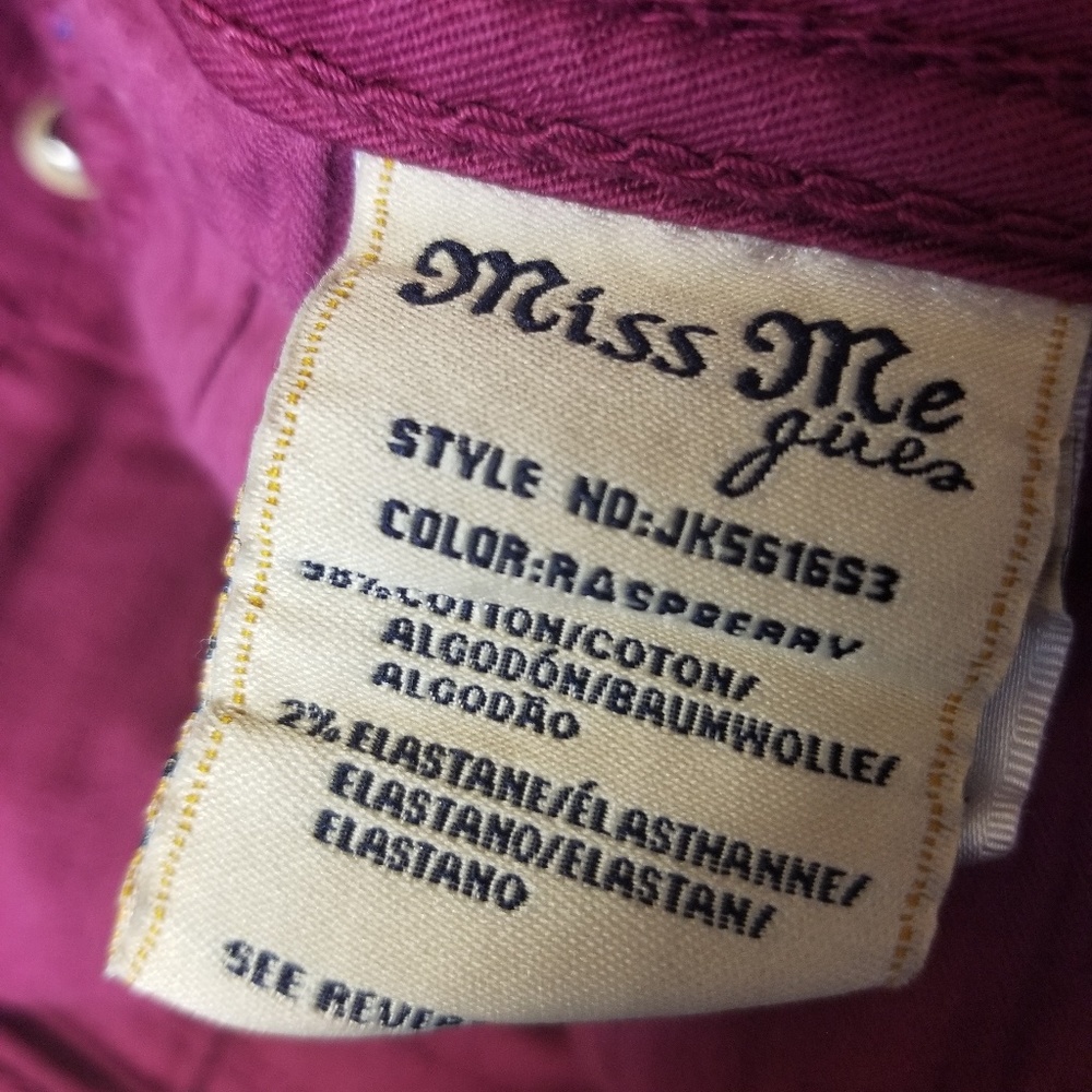 Miss Me Jean's Raspberry - Picture 7 of 8
